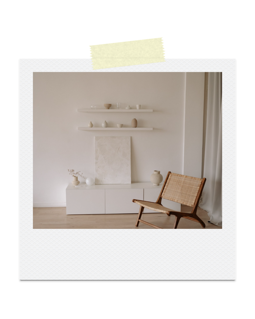 Inspiracja wnętrza w&nbsp;stylu japandi do projektu